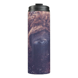 BISON IN THE WINTER THERMAL TUMBLER