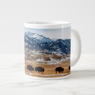 Bison Migration Large Coffee Mug