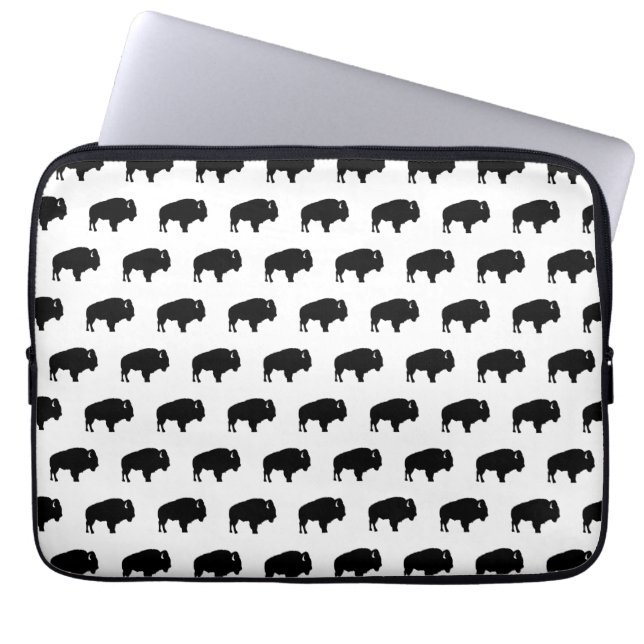 bison pattern laptop sleeve (Front)