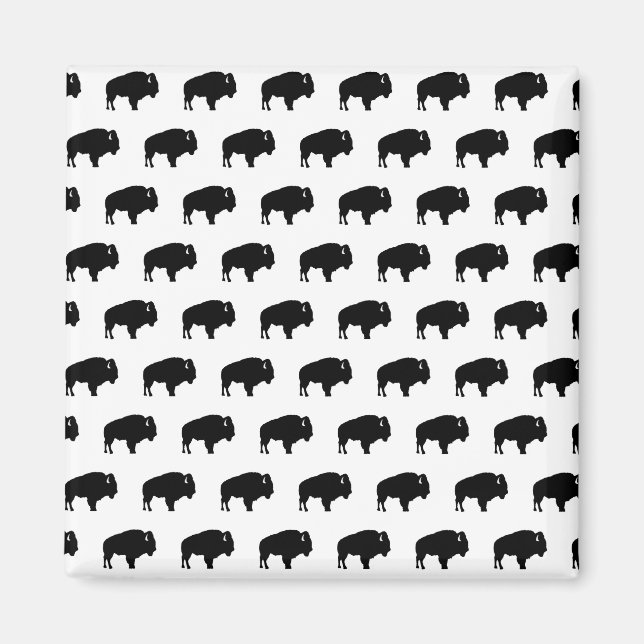 bison pattern magnet (Front)