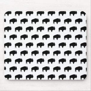 bison pattern mouse pad