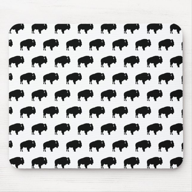 bison pattern mouse pad (Front)