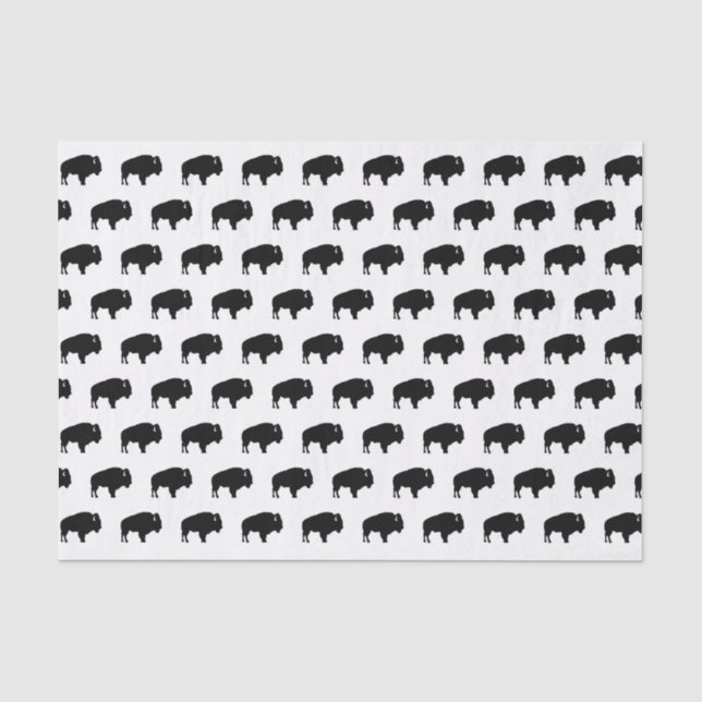 bison pattern tissue paper (Front)