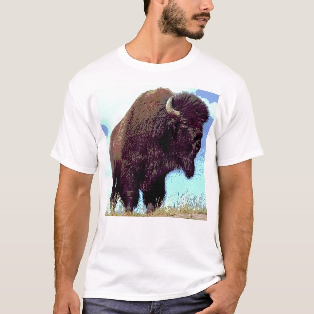 Bison Pop Art T-Shirt (Front)