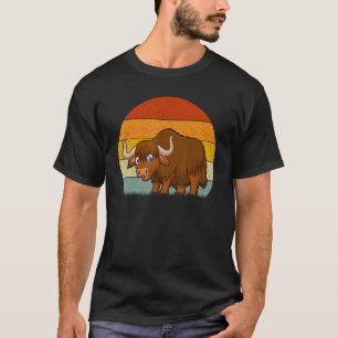 Bison  Retro Style Vintage T-Shirt