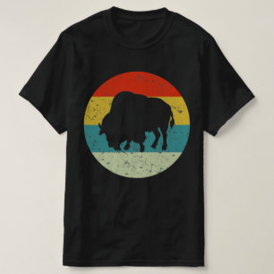 bison   retro vintage  70s gift silhouette T-Shirt