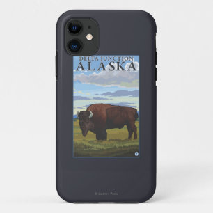 Bison Scene - Delta Junction, Alaska iPhone 11 Case