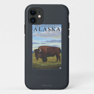 Bison Scene - Delta Junction, Alaska iPhone 11 Case