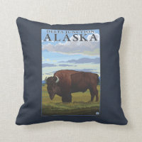 Bison Scene - Delta Junction, Alaska