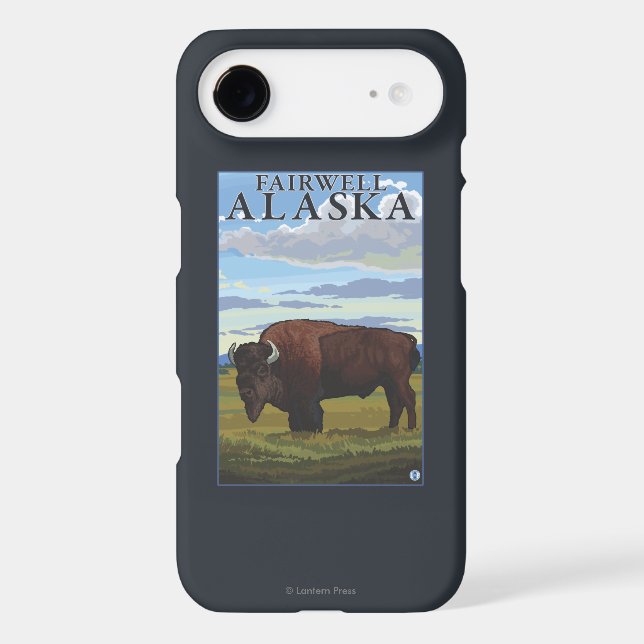 Bison Scene - Fairwell, Alaska Case-Mate iPhone Case (Back)