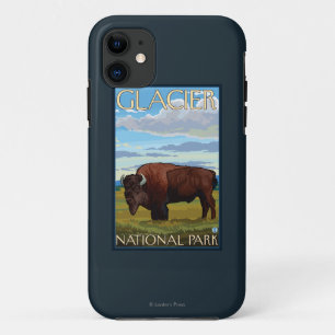 Bison Scene - Glacier National Park, MT iPhone 11 Case