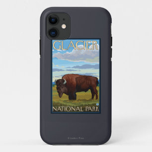 Bison Scene - Glacier National Park, MT iPhone 11 Case