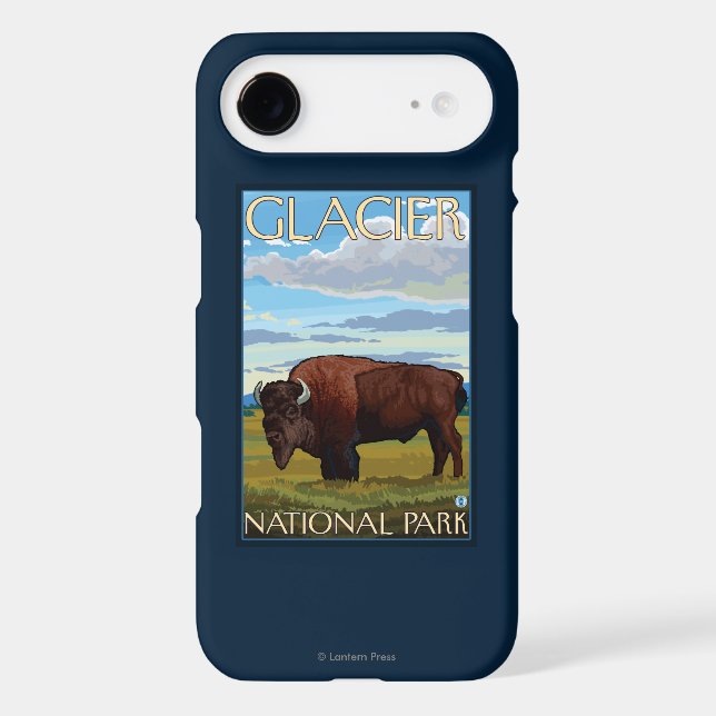 Bison Scene - Glacier National Park, MT Case-Mate iPhone Case (Back)