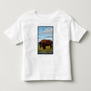 Bison Scene - Glacier National Park, MT Toddler T-Shirt