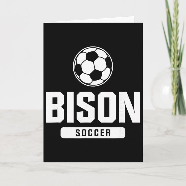 Bison Soccer For Elementary, Middle, And High Scho Card (Front)