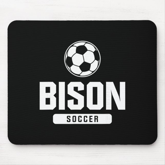 Bison Soccer For Elementary, Middle, And High Scho Mouse Pad (Front)