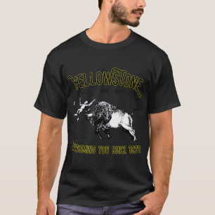 Bison Toss Yellowstone National Park Funny T-Shirt