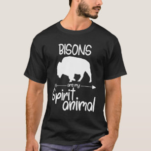Bisons Are My Spirit Animal For Men Women Yak Beef T-Shirt