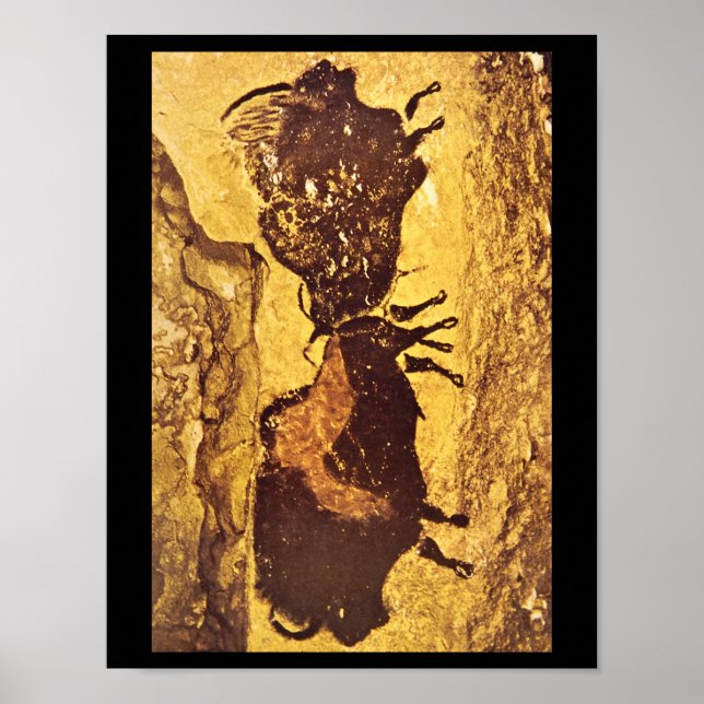Bisons', Lascaux, Dordogne_Art of Antiquity Poster (Front)