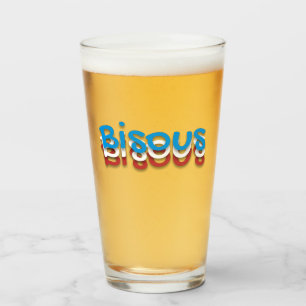 Bisous (kisses) glass