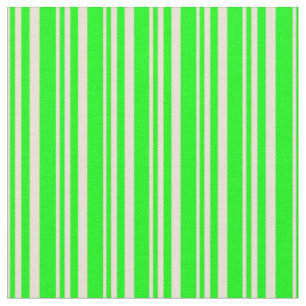 Bisque and Lime Coloured Lined/Striped Pattern Fabric