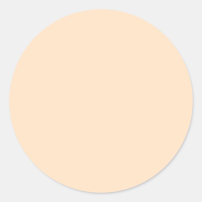 Bisque (solid colour)  classic round sticker (Front)
