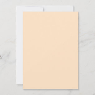 Bisque (solid colour) invitation