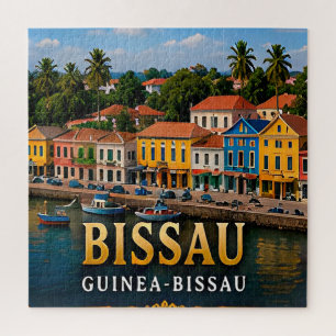 Bissau Colourful Harbour and Island Heritage Jigsaw Puzzle