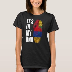 Bissau Guinean And Armenian Mix DNA Flag Heritage T-Shirt
