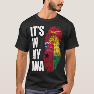 Bissau Guinean And Kiribati Mix DNA Heritage Flag T-Shirt