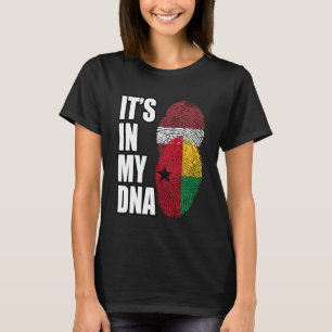Bissau Guinean And Latvian Mix DNA Heritage Flag T-Shirt
