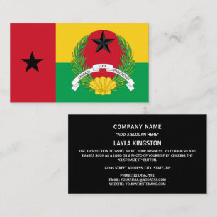 Bissau-Guinean Flag & Emblem, Guinea-Bissau Business Card