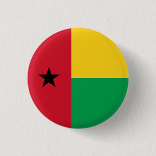 Bissau-Guinean Flag, Flag of Guinea-Bissau 3 Cm Round Badge