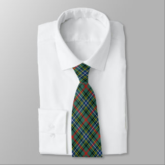 Bisset Clan Tartan Green Plaid Tie