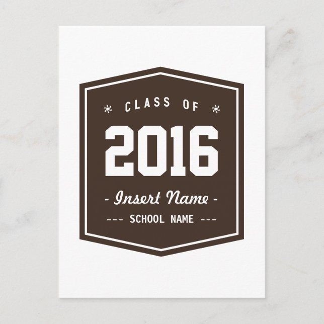 Bistre Retro Class Postcard (Front)