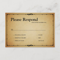 Bistro Wedding rsvp