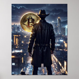 Bit Coin Cowboy Poster Art