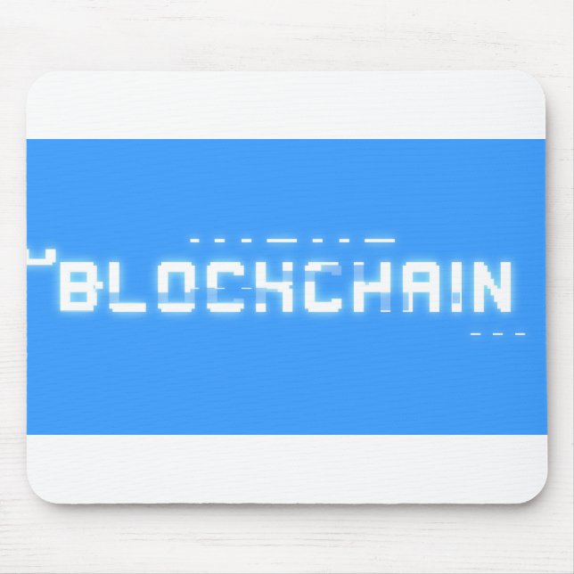 Bit glitch blockchain mouse pad (Front)