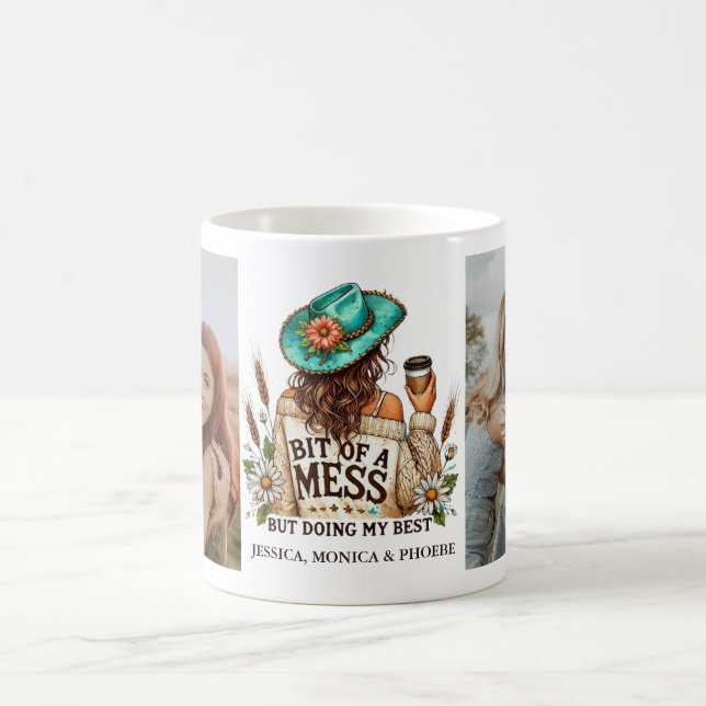 "Bit of a Mess But Doing My Best" Photo Mug (Center)