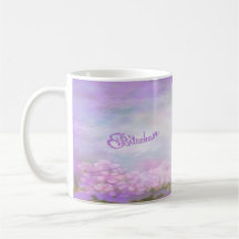 Bitachon Purple Flowers Mug
