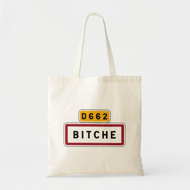 Bitche, Road Sign, France Tote Bag (Front)