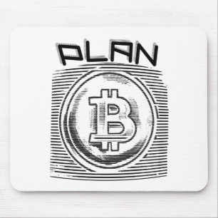Bitcoin Сrypto Plan B BTC Logo Mouse Pad