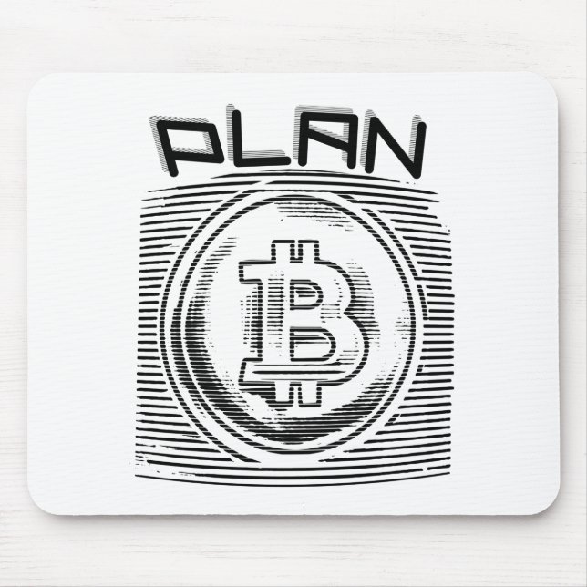 Bitcoin Сrypto Plan B BTC Logo Mouse Pad (Front)