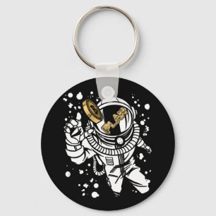 Bitcoin Сryptocurrency Plan B Astronaut Key Ring