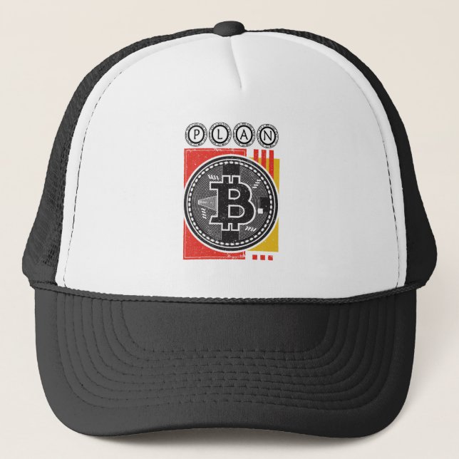 Bitcoin - Сryptocurrency - Plan B Trucker Hat (Front)