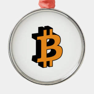 Bitcoin 11 metal ornament