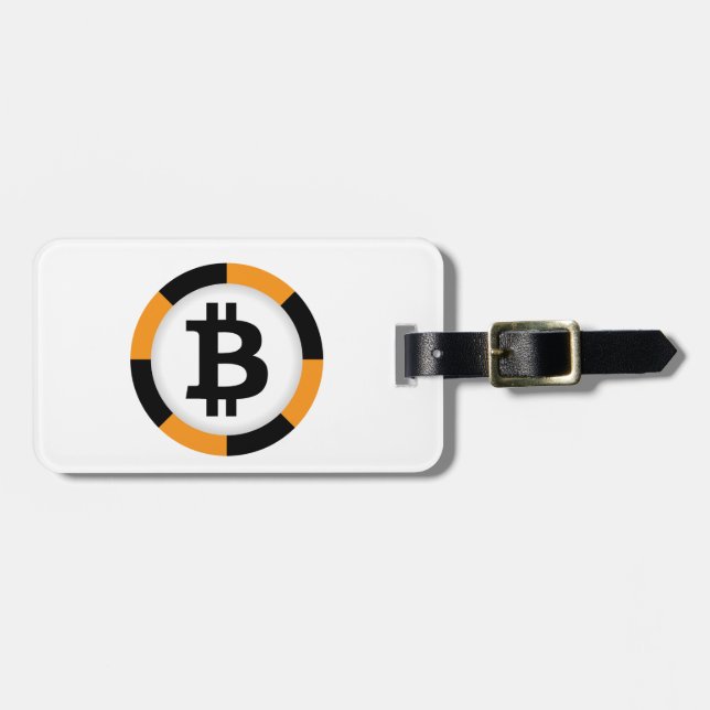 Bitcoin 13 luggage tag (Front Horizontal)