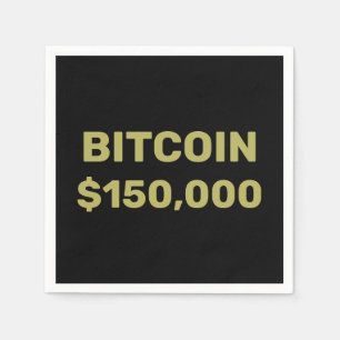Bitcoin 150000 Celebration Napkin