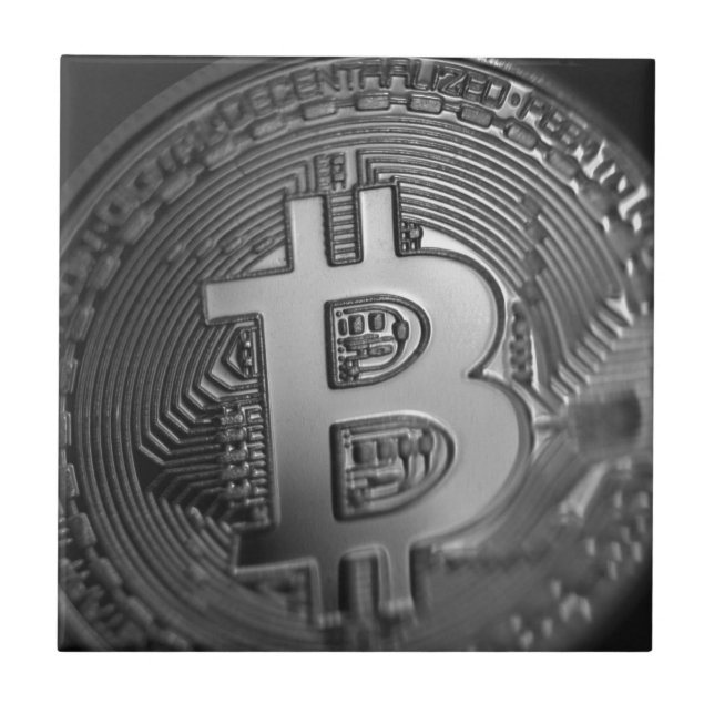 Bitcoin 16 ceramic tile (Front)