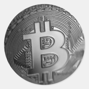 Bitcoin 16 classic round sticker